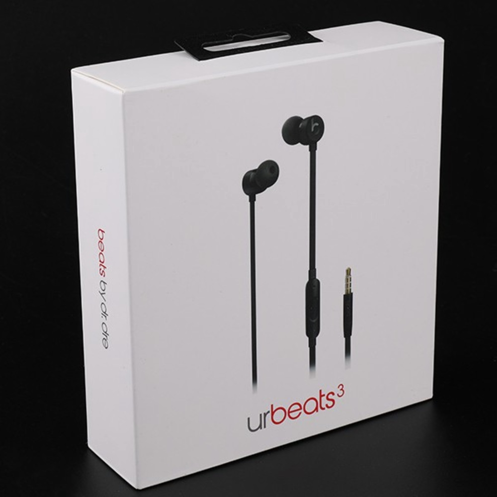 Official Beats by Dr. Dre UrBeats3 In-Ear Wired Headphone, Black. NEW